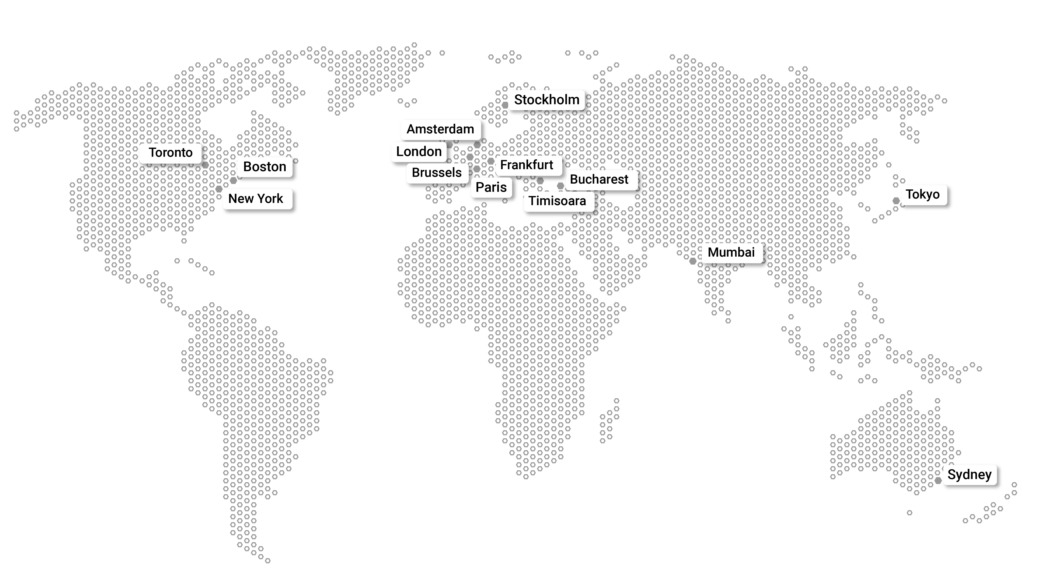 Map of Morningstar Sustainalytics Global Offices